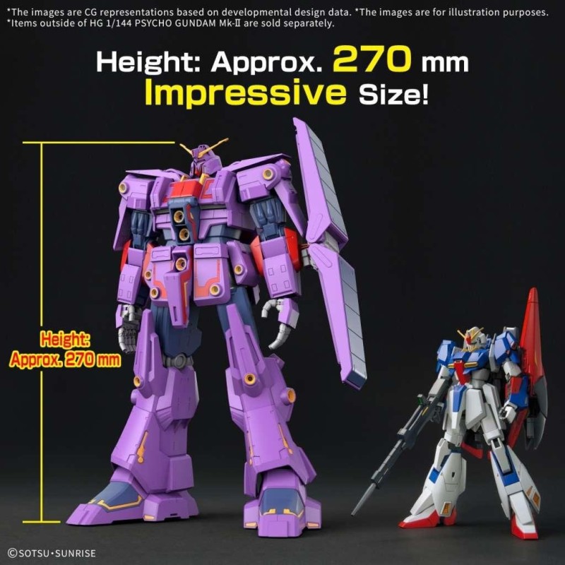 GUNDAM - HG 1/144 PSYCHO GUNDAM Mk - Model Kit 