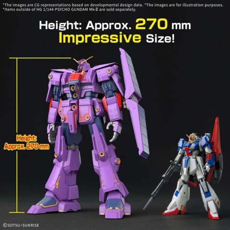 GUNDAM - HG 1/144 PSYCHO GUNDAM Mk - Model Kit 