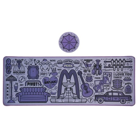 FRIENDS - 30th - Tapis de Bureau XL + 1 Sous-Verre 
