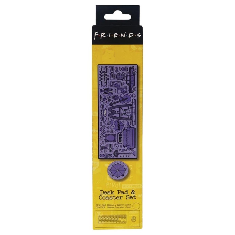FRIENDS - 30th - Tapis de Bureau XL + 1 Sous-Verre 