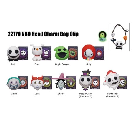 L'ETRANGE NOEL DE MONSIEUR JACK - Charm Bag Clip (Display 24 Pcs) 