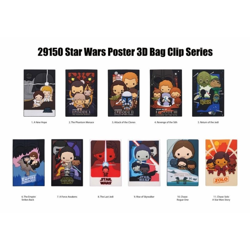 STAR WARS - Series 7 - 3D Foam Bag Clip (Display 24 Pcs) 