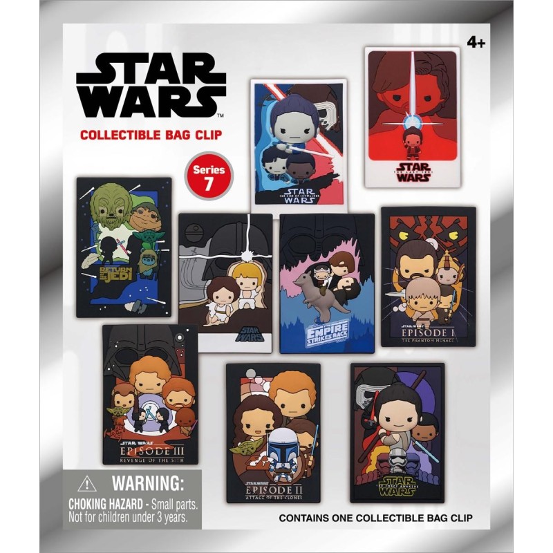 STAR WARS - Series 7 - 3D Foam Bag Clip (Display 24 Pcs) 