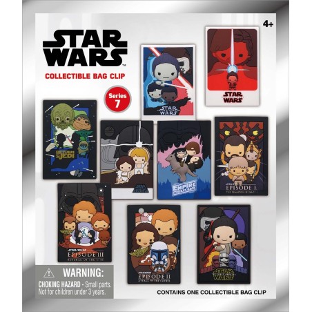 STAR WARS - Series 7 - 3D Foam Bag Clip (Display 24 Pcs) 