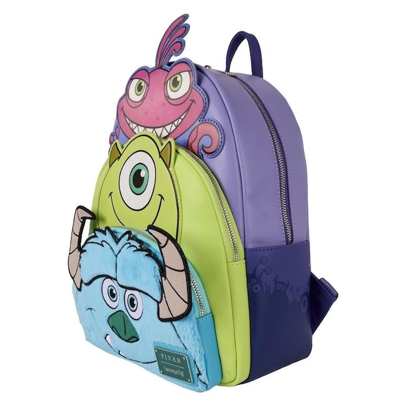 MONSTRE ET CIE - Bob, Sulley et Randall - Mini Sac à Dos LoungeFly 