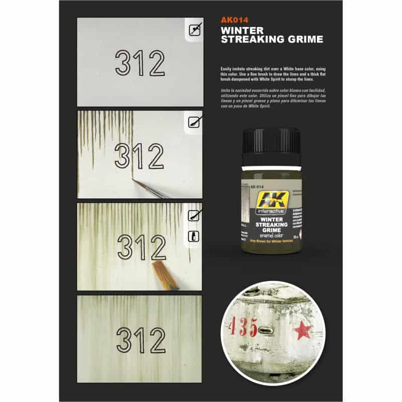 STREAKING GRIME FOR WINTER VEHICLES