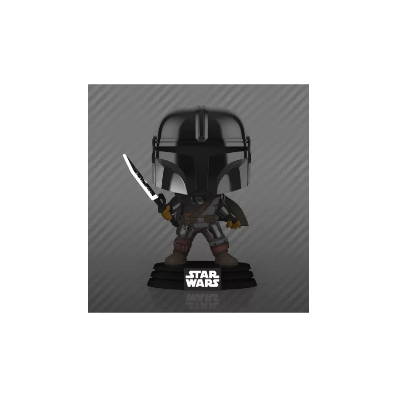THE MANDALORIAN - POP Star Wars N° 491 - Mandalorian avec Darksaber 