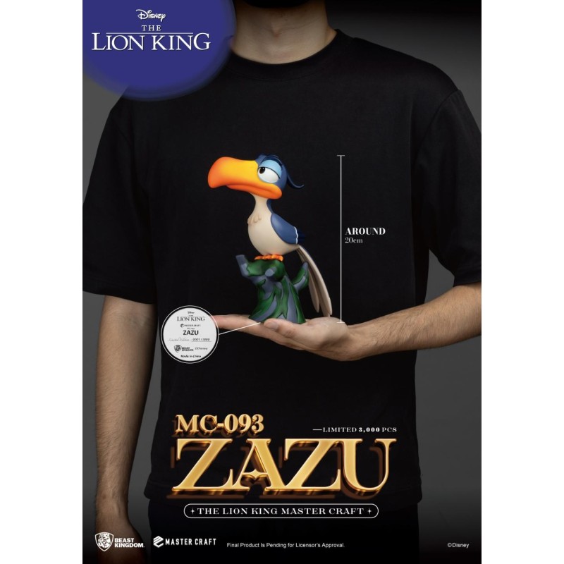 LE ROI LION - Zazu - Statuette Master Craft 20cm 