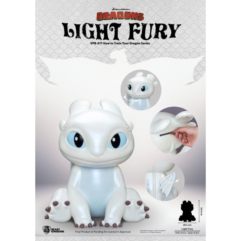 DRAGONS - Furie Eclair - Tirelire 35cm 