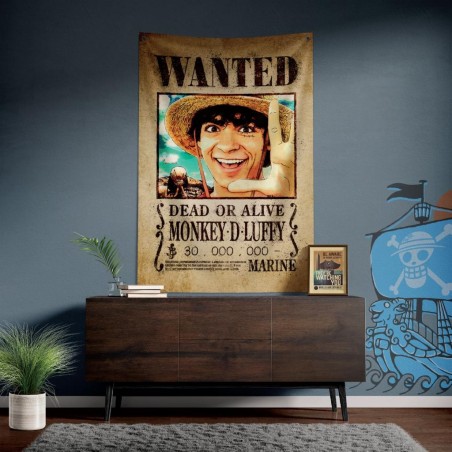ONE PIECE NETFLIX - Wanted - Banner Murale '125 x 85 cm' 