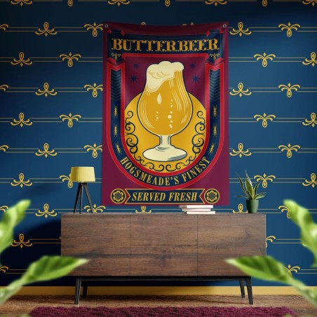 HARRY POTTER - Bière au Beurre - Banner Murale '125 x 85 cm' 