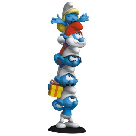 LES SCHTROUMPFS - Colonne de Schtroumpfs - Statuette 50cm 