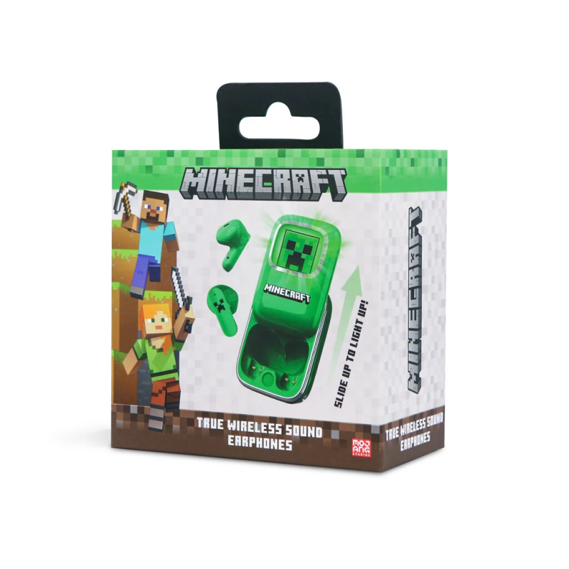 MINECRAFT - Slide Case Light Up - Earpods Audio TWS 