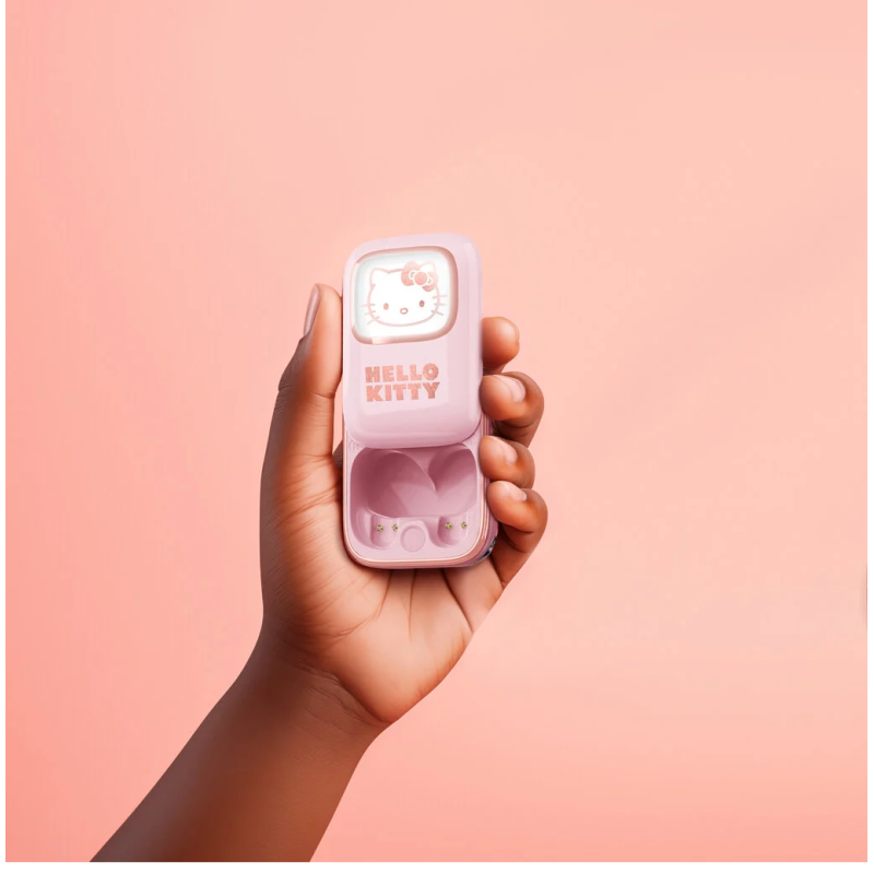 HELLO KITTY - Slide Case Light Up - Earpods Audio TWS 