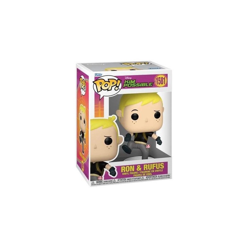 KIM POSSIBLE - POP Disney N° 1581 - Ron avec Rufus 