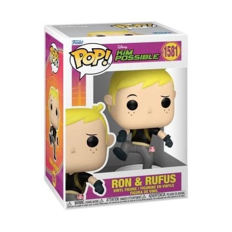 KIM POSSIBLE - POP Disney N° 1581 - Ron avec Rufus 