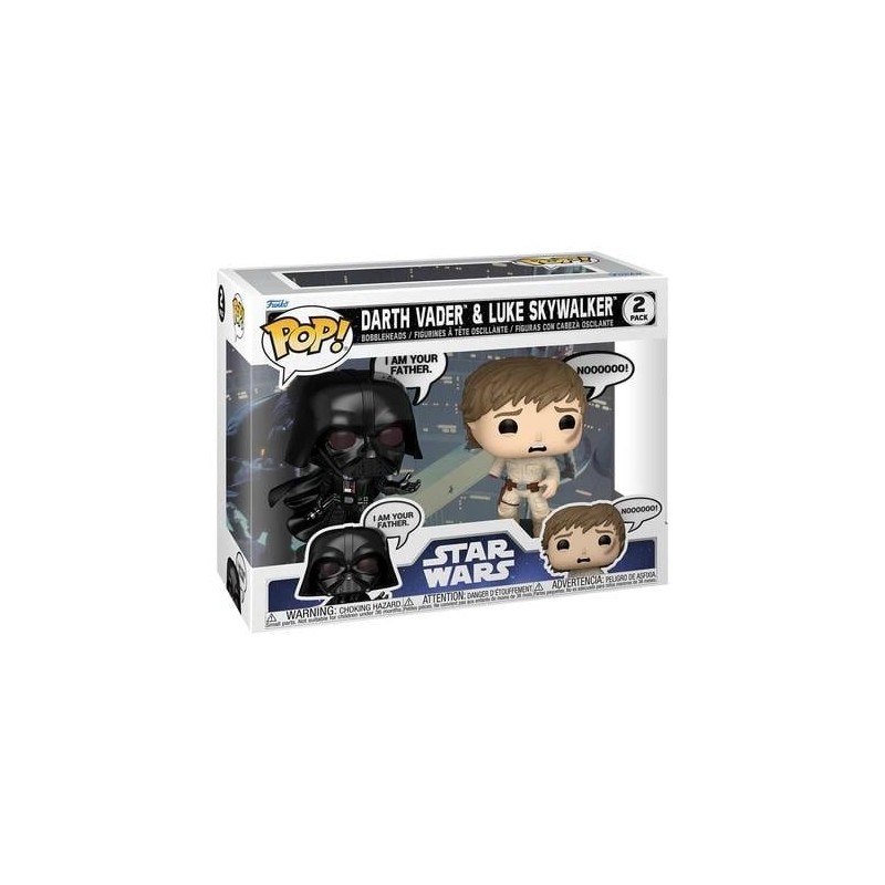 STAR WARS - POP - 2 Pack Dark Vador & Luke 