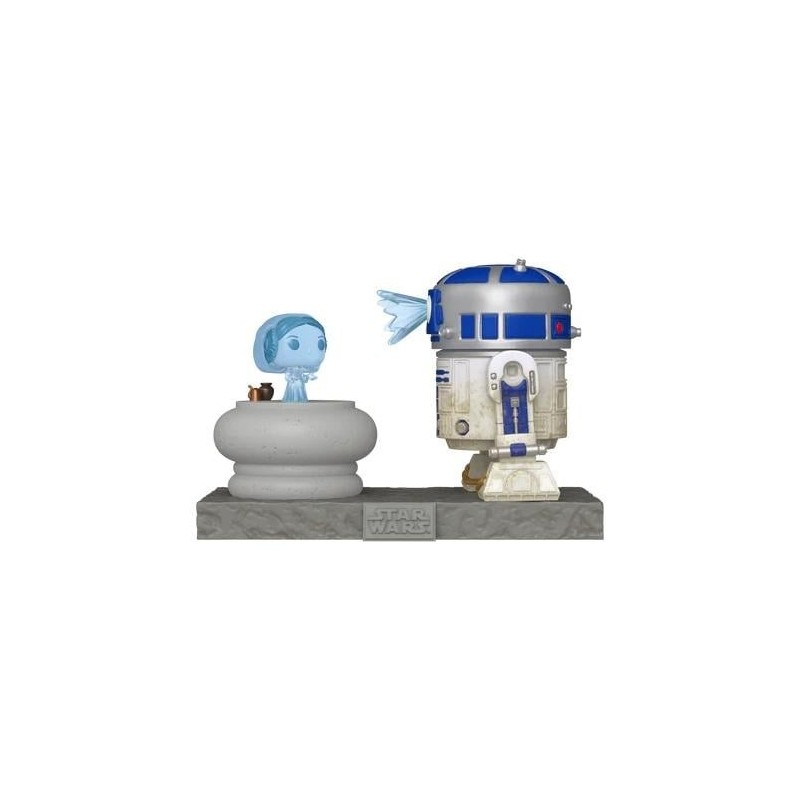 STAR WARS - POP Deluxe N° 766 - R2-D2 avec Hologramme Princesse Leia 