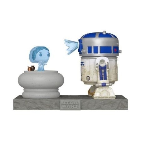 STAR WARS - POP Deluxe N° 766 - R2-D2 avec Hologramme Princesse Leia 