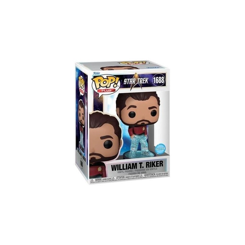 STAR TREK TRANSPORTER - POP Plus N° 1688 - Riker (Glitter) 