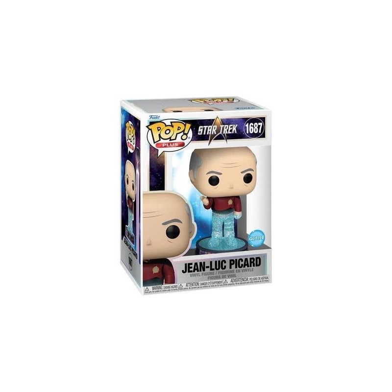 STAR TREK TRANSPORTER - POP Plus N° 1687 - Picard (Glitter) 