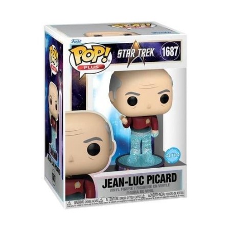STAR TREK TRANSPORTER - POP Plus N° 1687 - Picard (Glitter) 