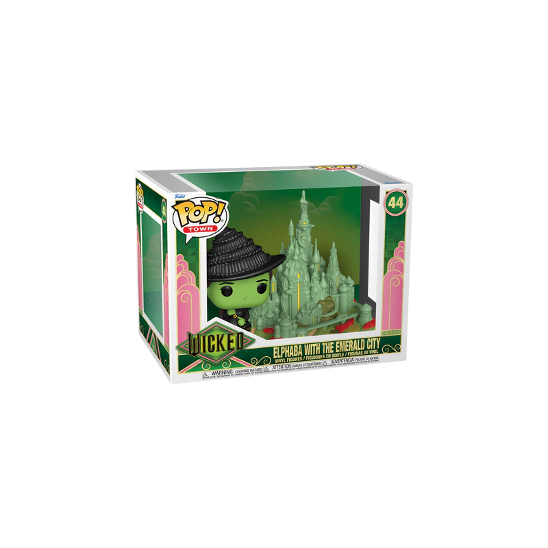 WICKED - POP TOWN N° 44 - Elphaba avec la CitÃƒ© d'Emeraude 