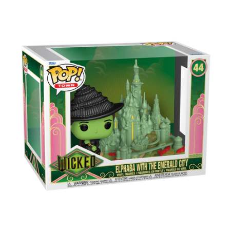 WICKED - POP TOWN N° 44 - Elphaba avec la CitÃƒ© d'Emeraude 