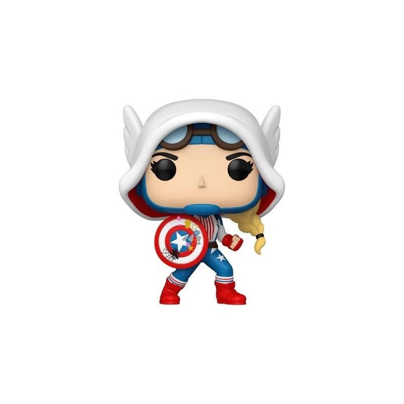 SPIDER-GWEN : GWENVERSE - POP Marvel N° 1486 - Cap-Gwen 