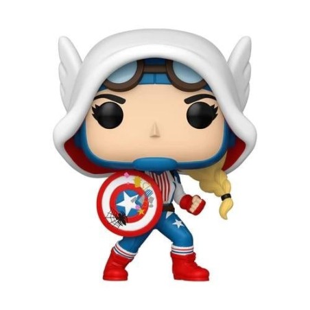 SPIDER-GWEN : GWENVERSE - POP Marvel N° 1486 - Cap-Gwen 