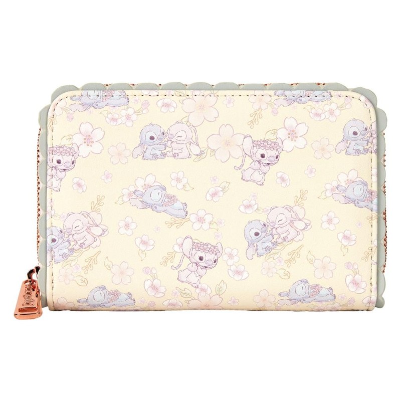 DISNEY - Cute Stitch Cherry Blossom - Portefeuille LoungeFly 