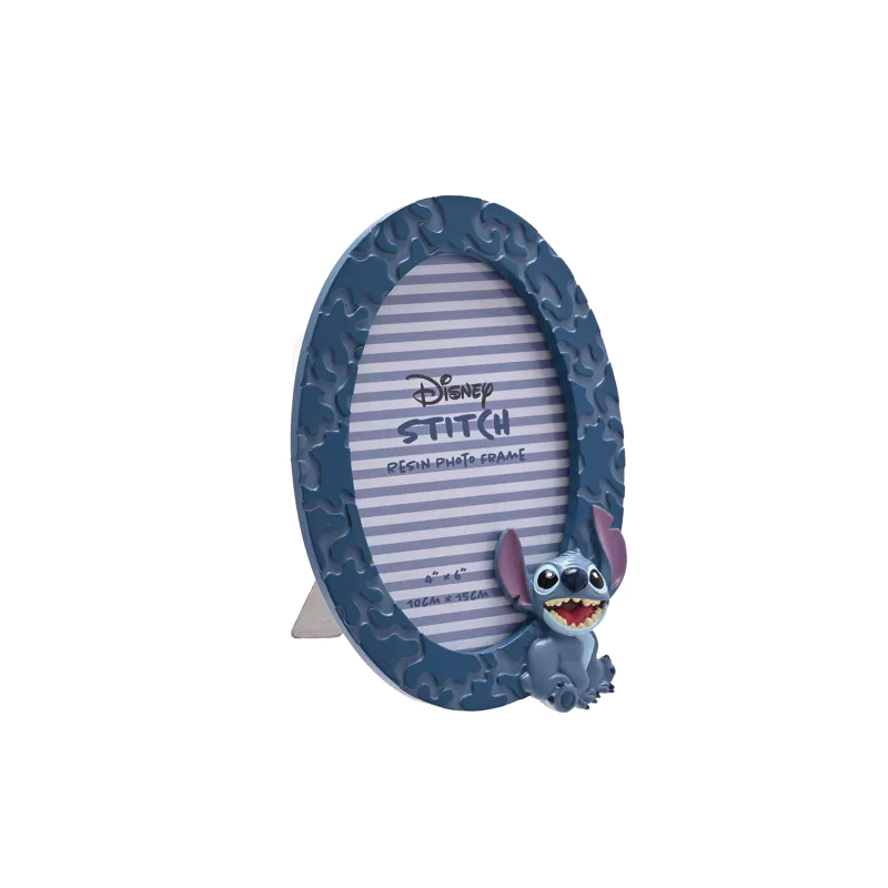 STITCH - Cadre Photo Rond en Relief 