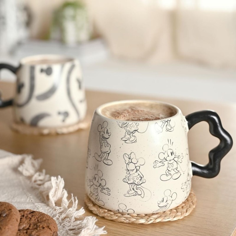 MICKEY & MINNIE - Shapes - Black&White - Mug 3D 