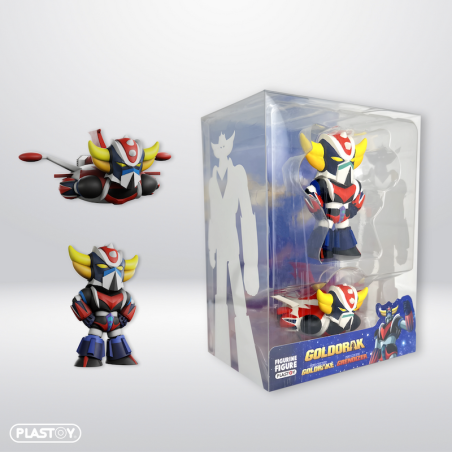 GOLDORAK - Soucoupe & Goldorak debout - Pack 2 figurines 7cm 