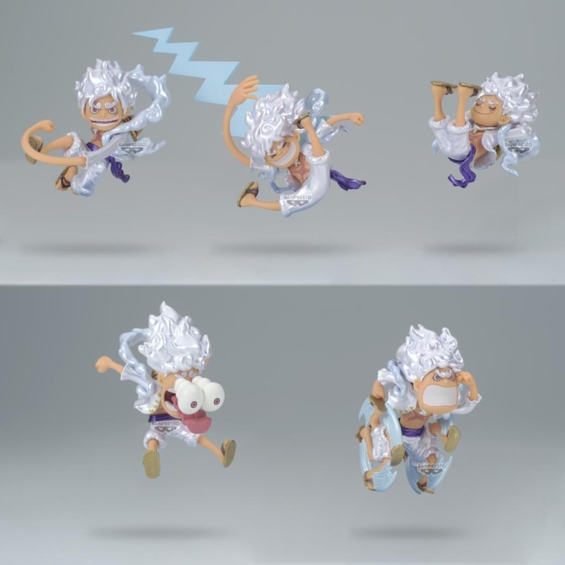 ONE PIECE - WCF Luffy Gear 5 Metallic - Assortiments 12 Figurine 7cm 