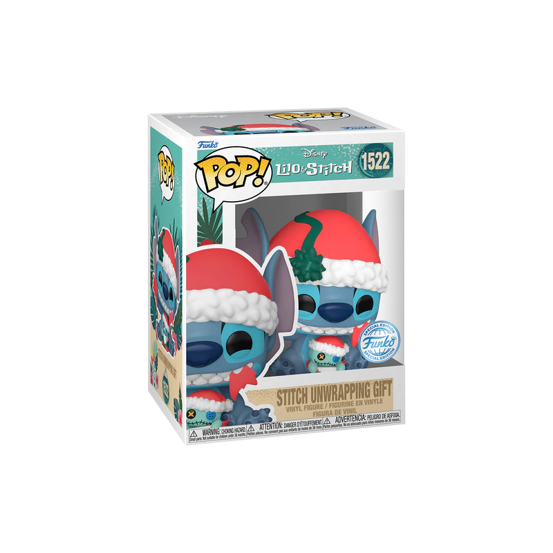 LILO & STITCH - POP Disney N° 1522 - Stitch déballant cadeau 