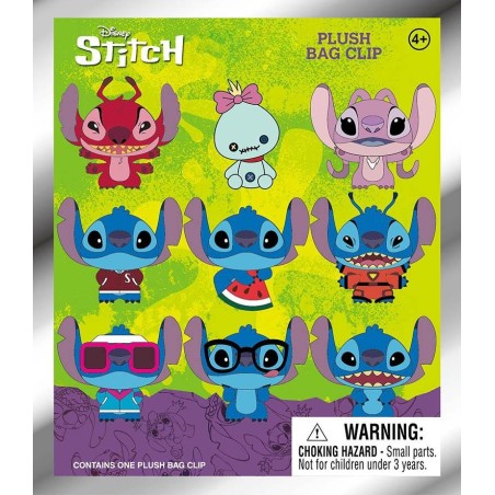 DISNEY - Stitch - Plush Collectible Bag Clip (Display 24 Pcs) 