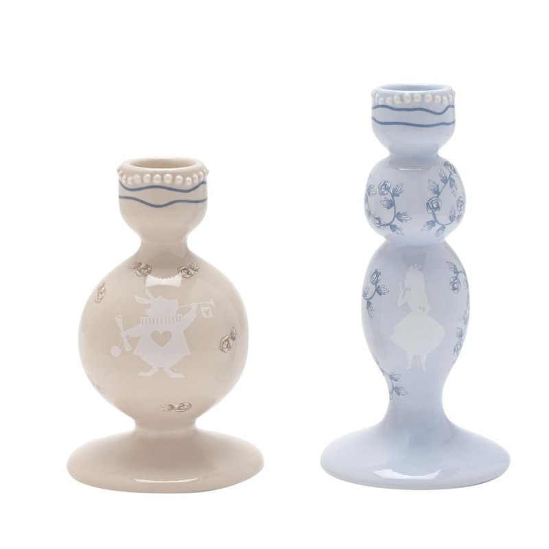 ALICE AUX PAYS DES MERVEILLES - Duo - 2 Porte-Bougies 