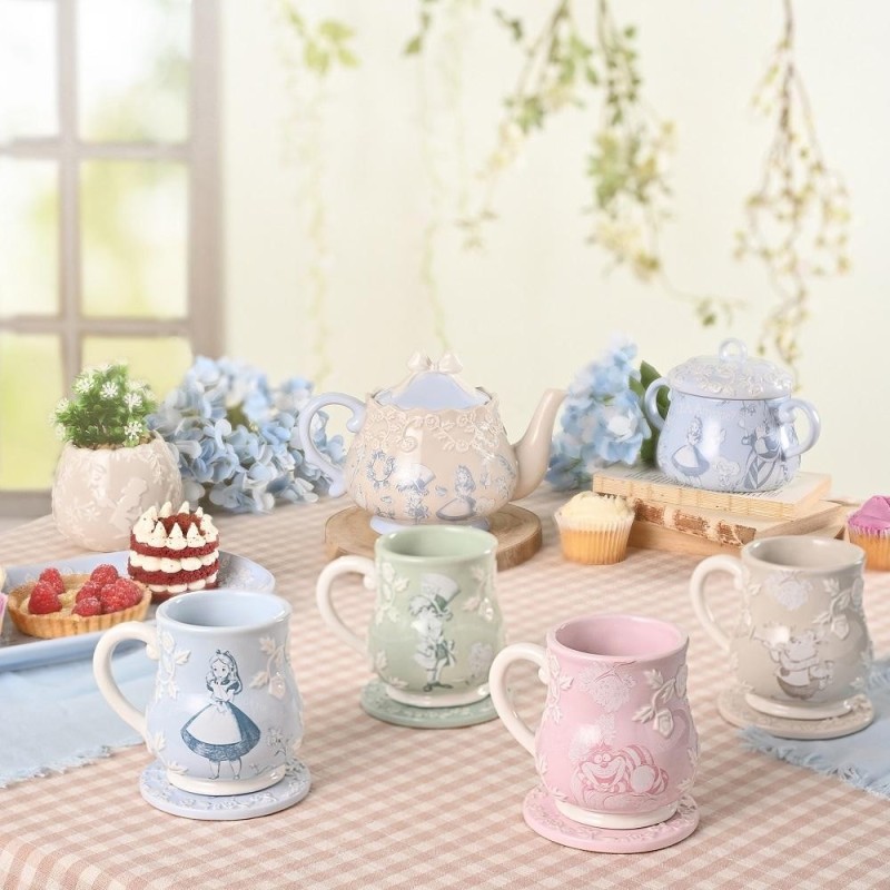 ALICE AUX PAYS DES MERVEILLES - Lot de 4 Sous Verres 