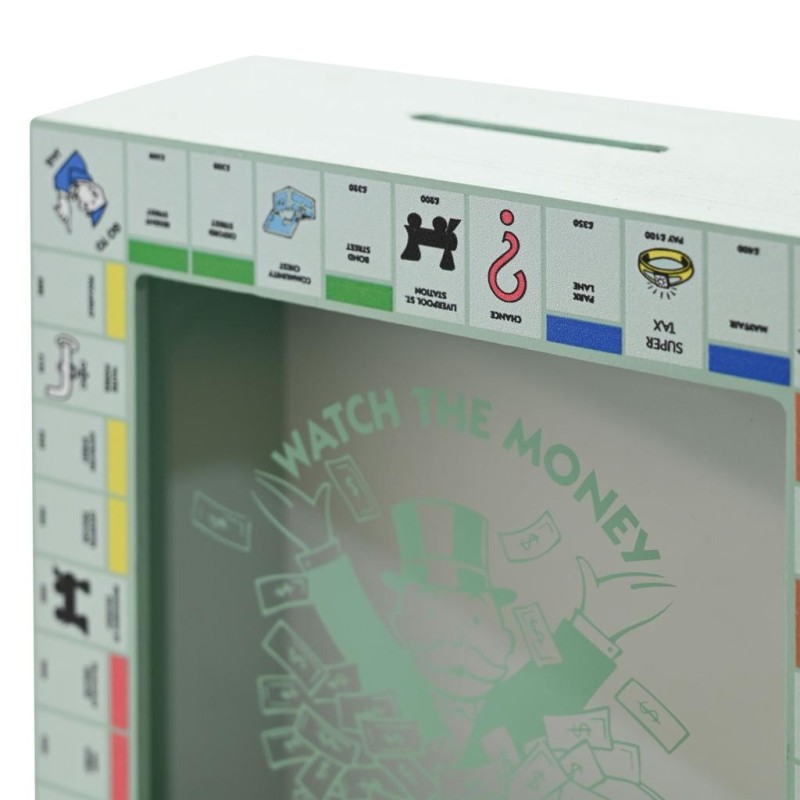 MONOPOLY - Plateau de Jeu - Boîte Tirelire 