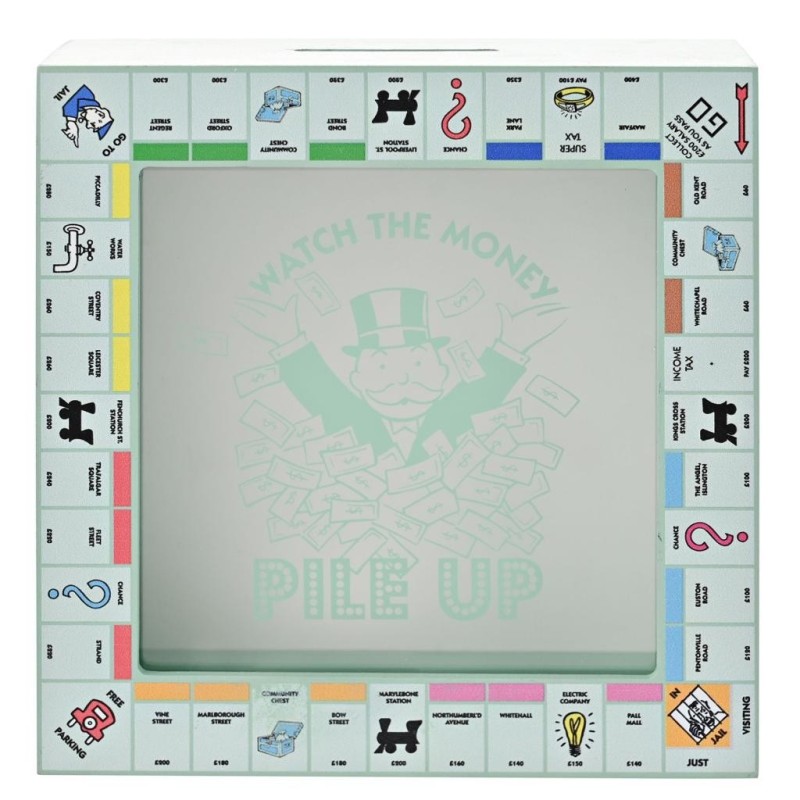 MONOPOLY - Plateau de Jeu - Boîte Tirelire 