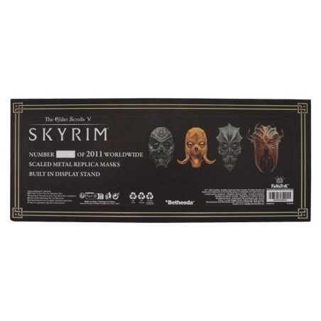 ELDER SCROLLS V SKYRIM -Set 4 Masques de Prêtre Dragon Edition Limitée 