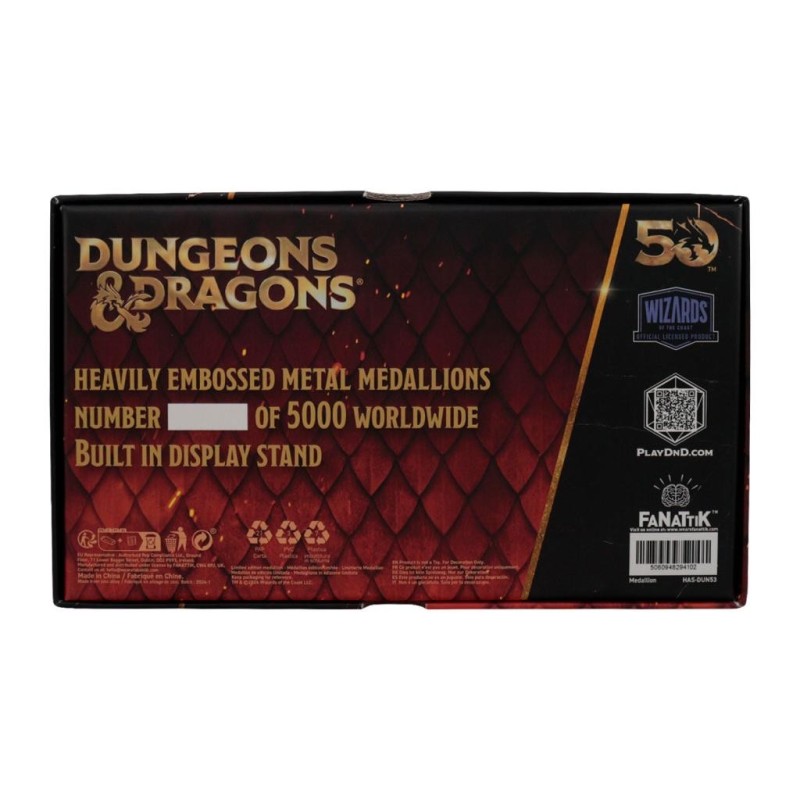 DONJONS & DRAGONS - 50th - Set de 2 Médaillons Edition Limitée 