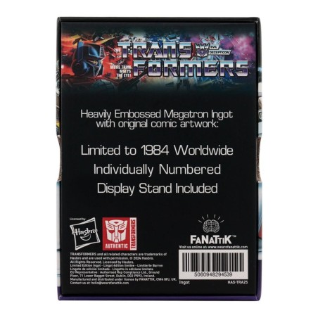 TRANSFORMERS - 40th Anniversary - Decepticons -Lingot Edition Limitée 