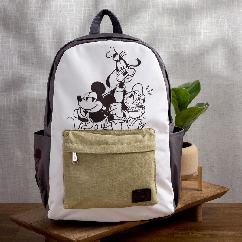 DISNEY - Mickey et amis - Sac à dos Canvas Nylon LoungeFly 