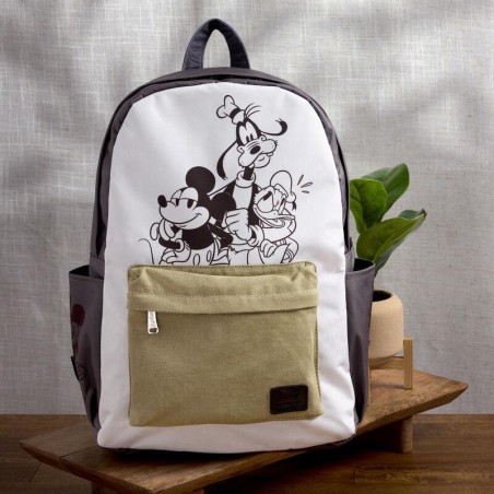DISNEY - Mickey et amis - Sac à dos Canvas Nylon LoungeFly 