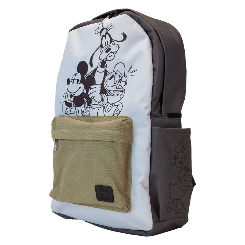 DISNEY - Mickey et amis - Sac à dos Canvas Nylon LoungeFly 