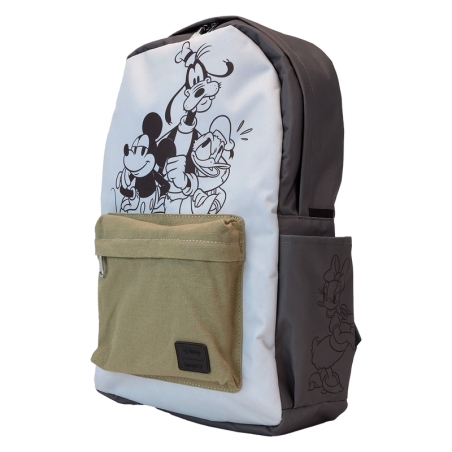DISNEY - Mickey et amis - Sac à dos Canvas Nylon LoungeFly 