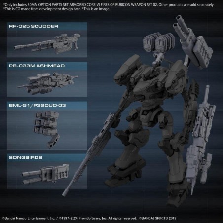 30MM - Option parts set Armored Core VI Weapon set 02 - Model Kit 