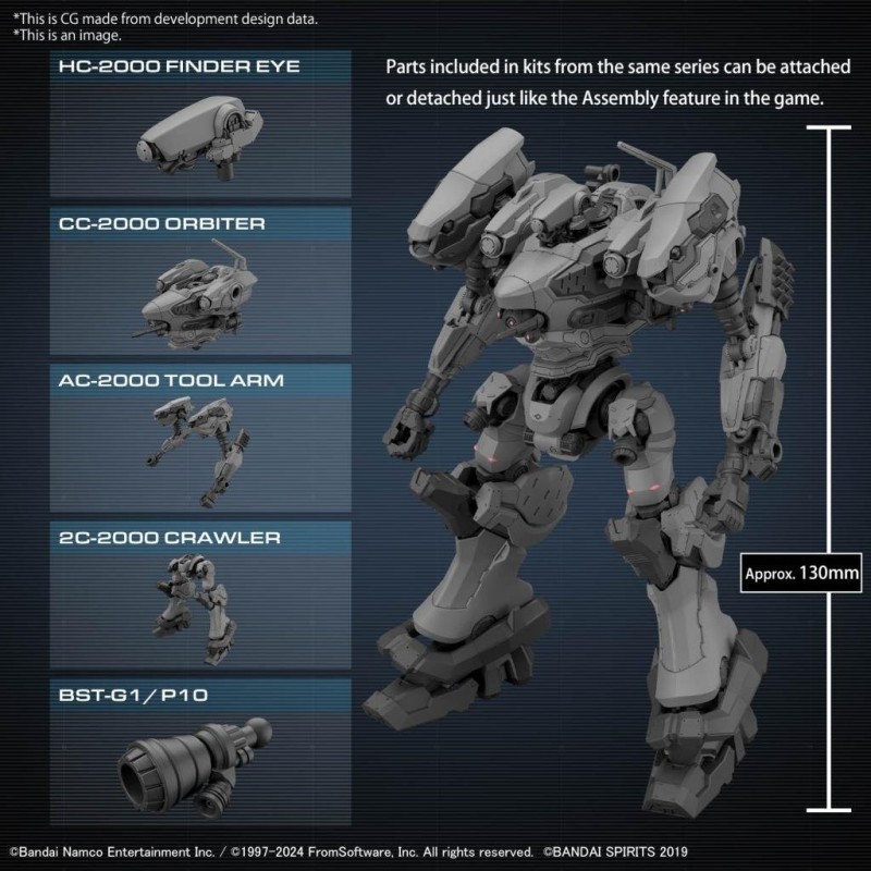 30MM - Armored Core VI RaD CC-2000 Orbiter - Model Kit 